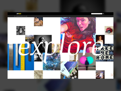 Art website screenshot insert 1