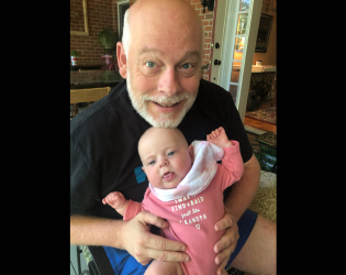 Keith Martin with grandbaby