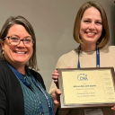 Allison Bennett Dyche, adviser to The Appalachian student news organization, received a national award during MediaFest22