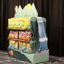 App State students Alli Lackey and Jasmine McElroy designed this display for Frito Lays.