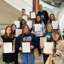 Students of The Peel and The Appalachian with NCCMA Awards