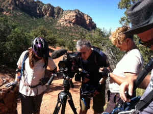 David Levy behind the camera