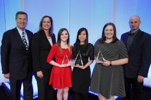 Student award winners pictured with Eaton representatives