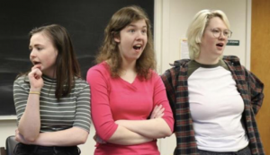 Students rehearse for