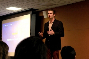 A student speaking at Panorama 2015