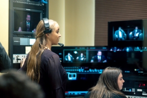 Kelly Hunter in the AppTV control room