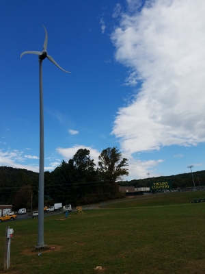 Wind turbine at Allegheny High School