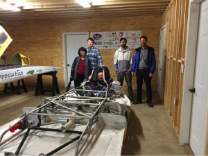 Cuban professors try the App State solar vehicle