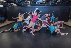 Two dozen first year and transfer theatre students are taking part in rehearsals for the 2019 edition of the First Year Showcase. The theme for this year’s production is “Stasis and Change,” giving both participants and audience members a chance to reflect upon their entry into the college and university environment.  Photo credit: Lynn Willis