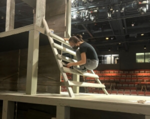 Honors senior Cecilia Chan has been working as a scenic designer for The Trolleys