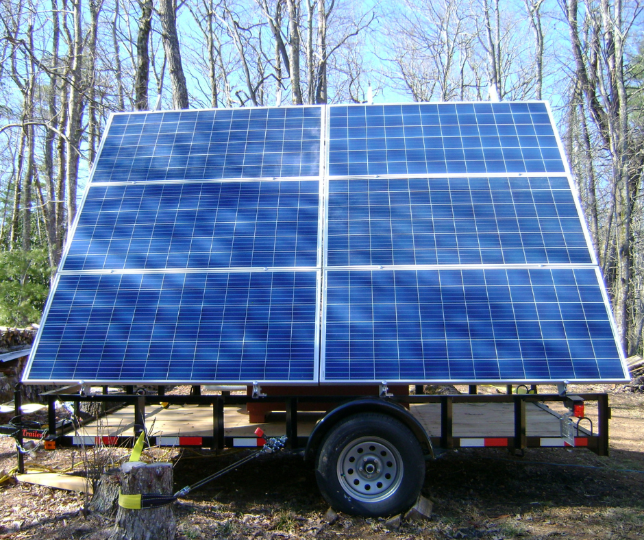 Solar panel at the App State sustainable housing community