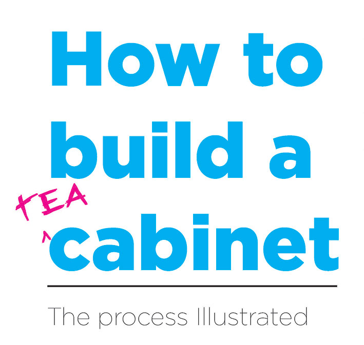 How to Build a Tea Cabinet - the process illustrated