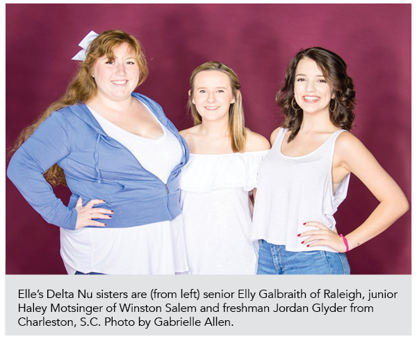 Student actors in "Legally Blonde: The Musical"