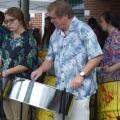 ASU’s Steely Pan Steel Band, led by Byron Hedgepeth, performed to large crowds during the Hiddenite Arts & Heritage Center’s Celebration of the Arts festival.