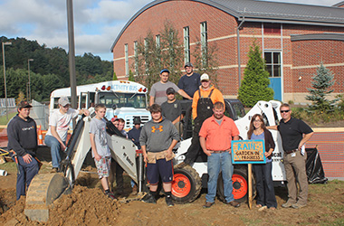 Rain Garden initiative at Watauga High School