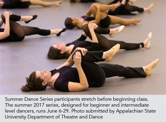 dancers stretching